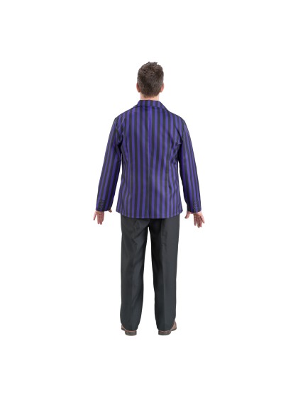 UNIFORME SCHWARZ / VIOLETT MANN 3 TEILE MITTWOCH - WEDNESDAY © L