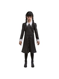 ROBE NOIRE A MOTIFS MERCREDI - WEDNESDAY © 140CM