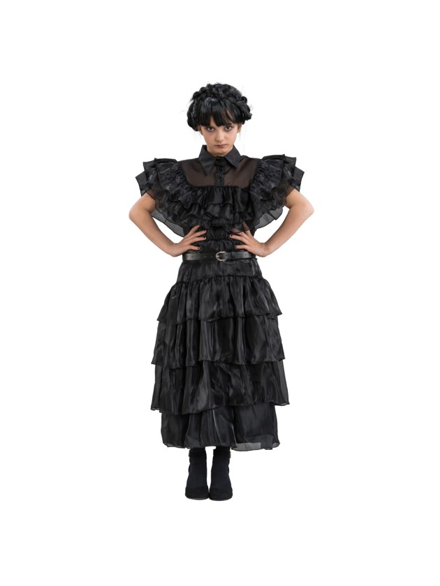 ROBE DE BAL NOIRE MERCREDI - WEDNESDAY © 140CM