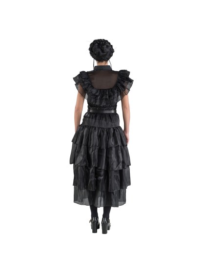 WEDNESDAY © PROM NIGHT BLACK DRESS 2 PIECES S