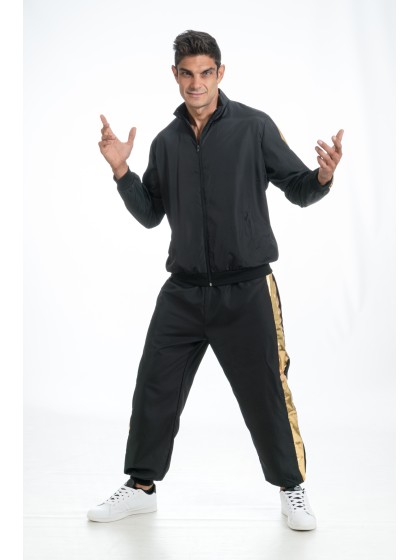 SET RAPPER SCHWARZ UND GOLD 2 TEILE L