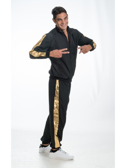 SET RAPPER SCHWARZ UND GOLD 2 TEILE XL