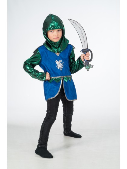 RITTER DRACHE BLAU 2 TEILE 128CM