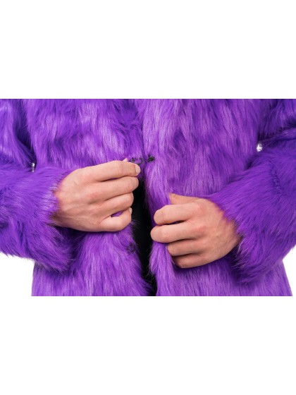 MANTEL KUNSTFELL VIOLETT XXL