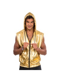 JACKE OHNE MANCHE KAPUZE GOLD L