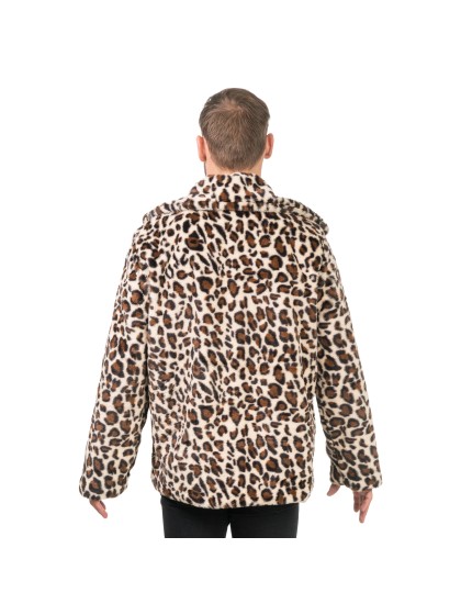 JACKE BEDRUCKT LEOPARD MANN XXL