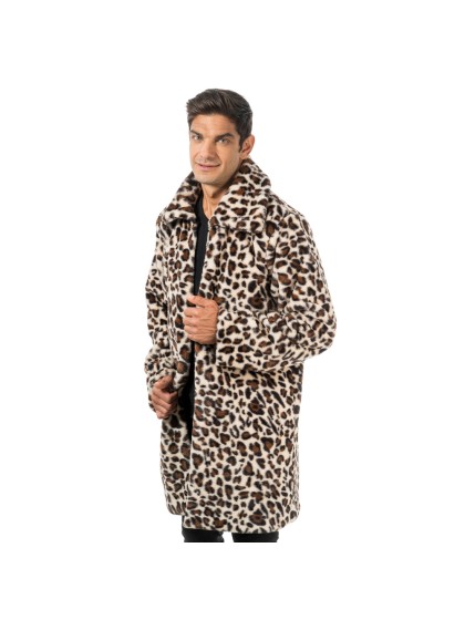 MANTEAU IMPRIME LEOPARD HOMME M