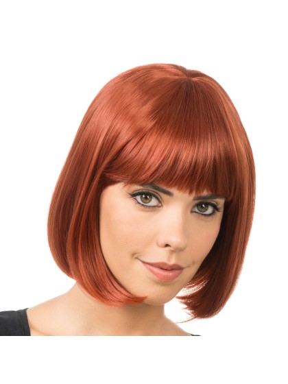 PERRUQUE LOVA CHEVEUX COURTS ROUX FONCE AUBURN 30CM