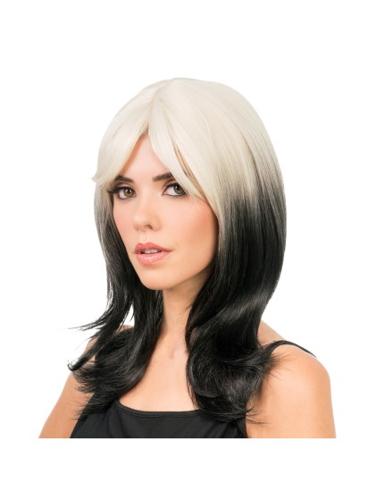 BILLIE BLACK AND WHITE HAIR WIG 48CM