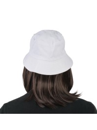 PERÜCKE LORENZO HAAR SCHWARZ MIT SCHLAPPHUT WEISS 