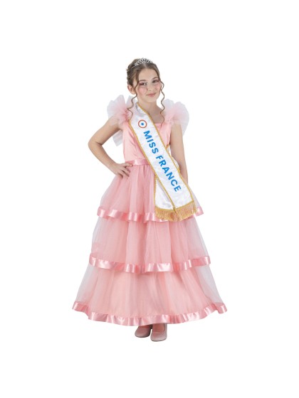 ROBE ROSE MISS FRANCE © 116CM
