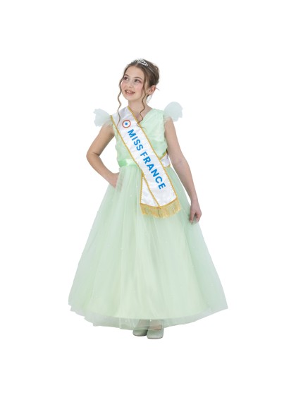 ROBE VERTE MISS FRANCE © 128CM