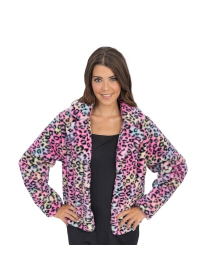 VESTE IMPRIME LEOPARD MULTICOLORE FEMME S
