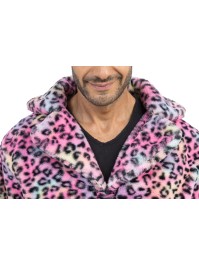 JACKE BEDRUCKT LEOPARD MEHRFARBIG MANN L