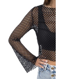 TOP NETZ SCHWARZ S-M