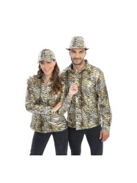 HEMD TIGER GOLD PAILLETTEN FRAU M