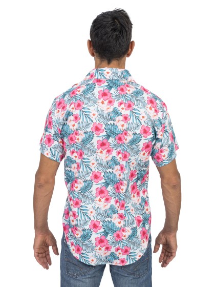 HEMD HAWAIENNE HIBISCUS M