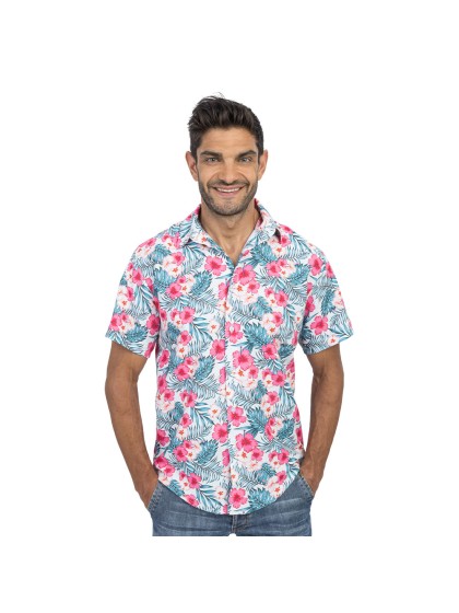 CHEMISE HAWAIENNE HIBISCUS XL