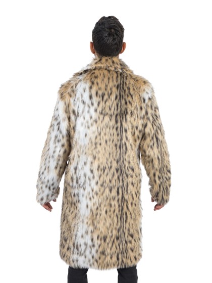 LANG MANTEL KUNSTFELL ANIMAL M