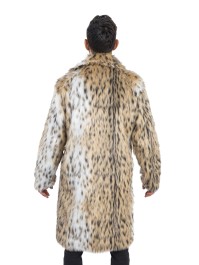 LANG MANTEL KUNSTFELL ANIMAL XL