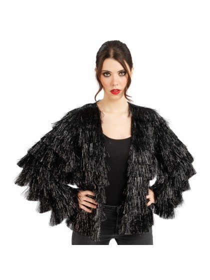 BLACK TINSEL JACKET L