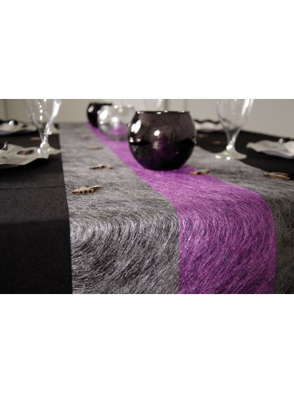 SILVER GLOSS TABLE RUNNER 30CM X 10M