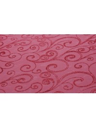 RED RED GLITTERED ORGANZA ARABESQUE TABLE RUNNER 36CM X 5M