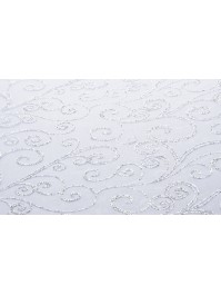 TISCHLÄUFER ORGANZA BLANC/ARGENT 36CM X 5M