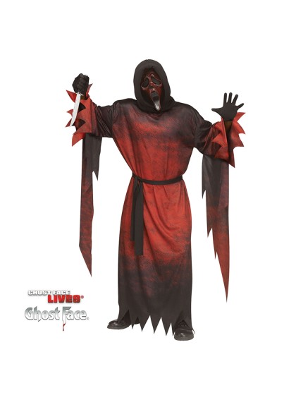MIDNIGHT RED GHOST FACE ™ 4 PIECES ONE SIZE