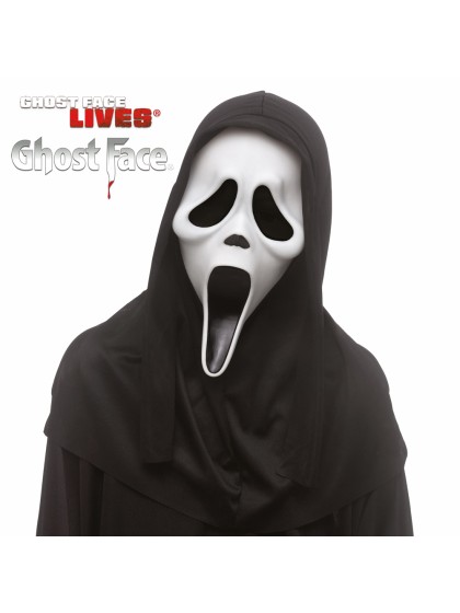MASQUE ENFANT GHOST FACE ™ AVEC CAPUCHE  14CM X 7CM X 24CM