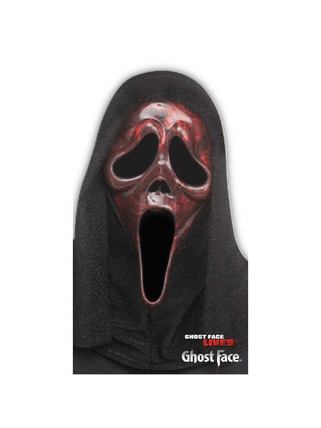 MASKE GHOST FACE ™ RED MARBLE 