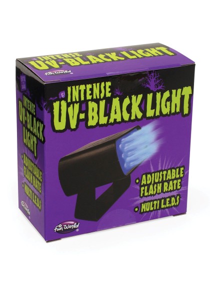 6 BLACK LED INTENSE STROBE 2 SPEEDS 4CM X 9CM X 9CM