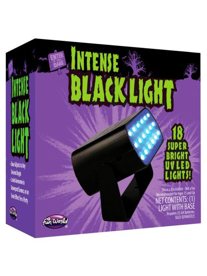 6 BLACK LED INTENSE STROBE 2 SPEEDS 4CM X 9CM X 9CM