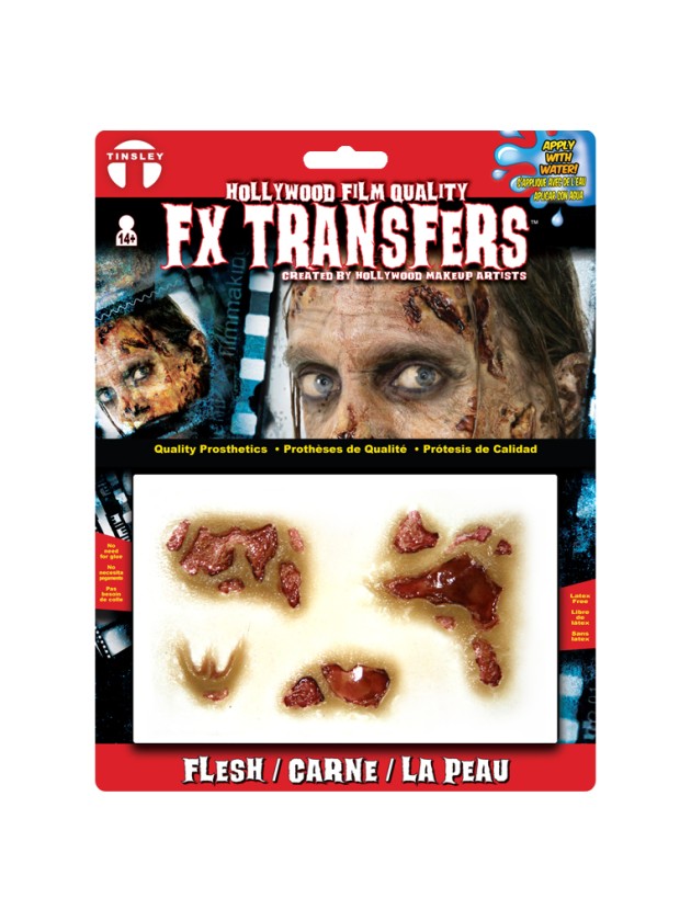 TRANSFERT 3D ECORCHURES ZOMBIE 