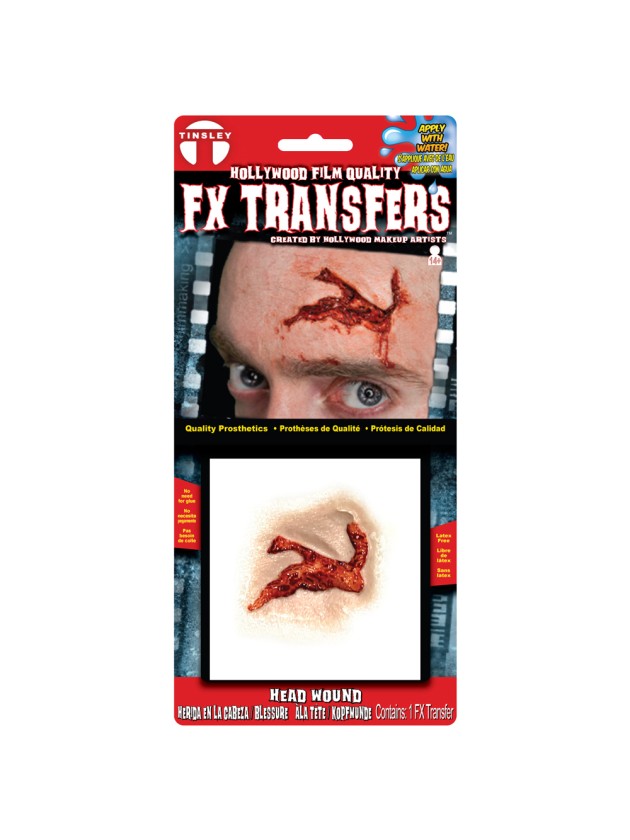 TRANSFER 3D HEAD WOUND 