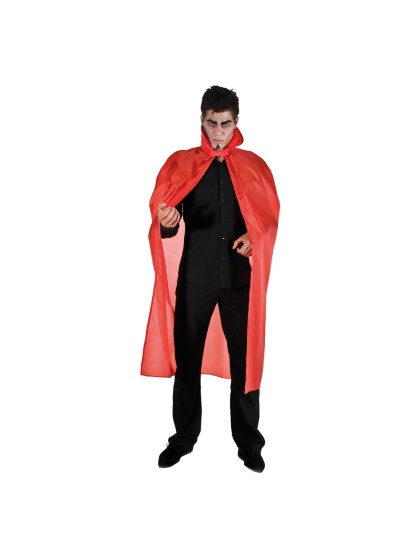 CAPE TAFFETAS ADULTE  ROUGE 127CM