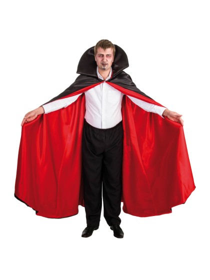 CAPE VAMPIRE SUPER LUXE ROUGE ET NOIR  170CM
