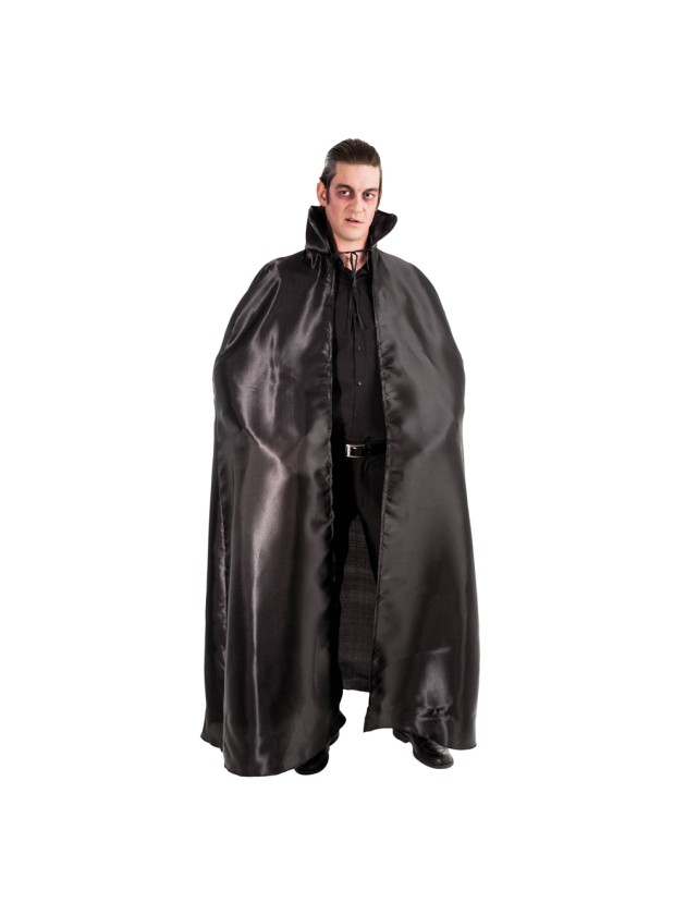 CAPE SATIN NOIR COL NOIR 163CM
