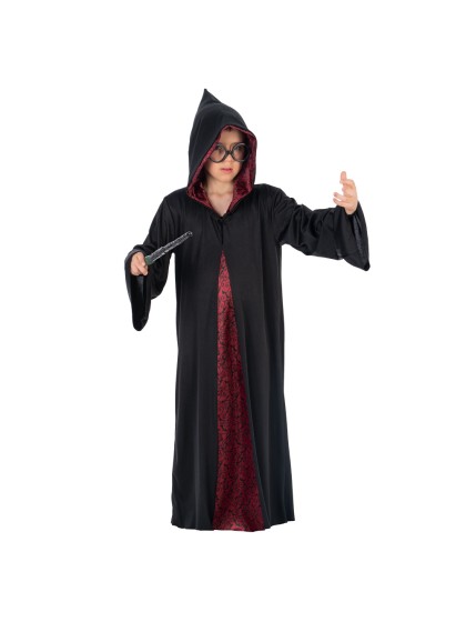 BURGUNDY WIZARD CAPE 140CM