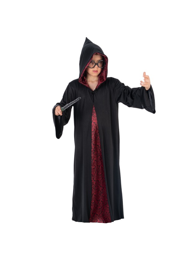 BURGUNDY WIZARD CAPE 140CM