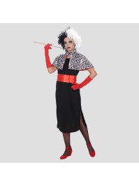 KLEID MIT UMHANG DALMATIA 4 TEILE M