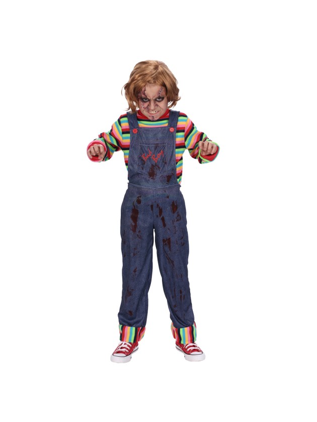 BOY STRIPED DOLL UKY COSTUME 2 PIECES 140CM