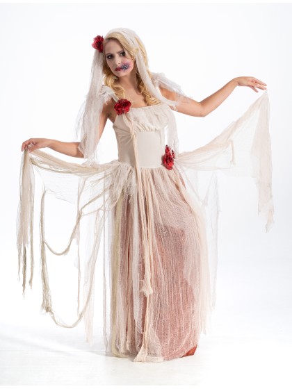 KLEID LAMBEAUX CRISTINA MIT VOILE 2 TEILE L