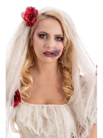 HALLOWEEN DRESS CRISTINA WITH VEIL 2 PIECES XL