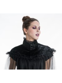 CAPE COL VELOURS AVEC TULLE EXTRA LONG AMOVIBLE  TU - 160CM