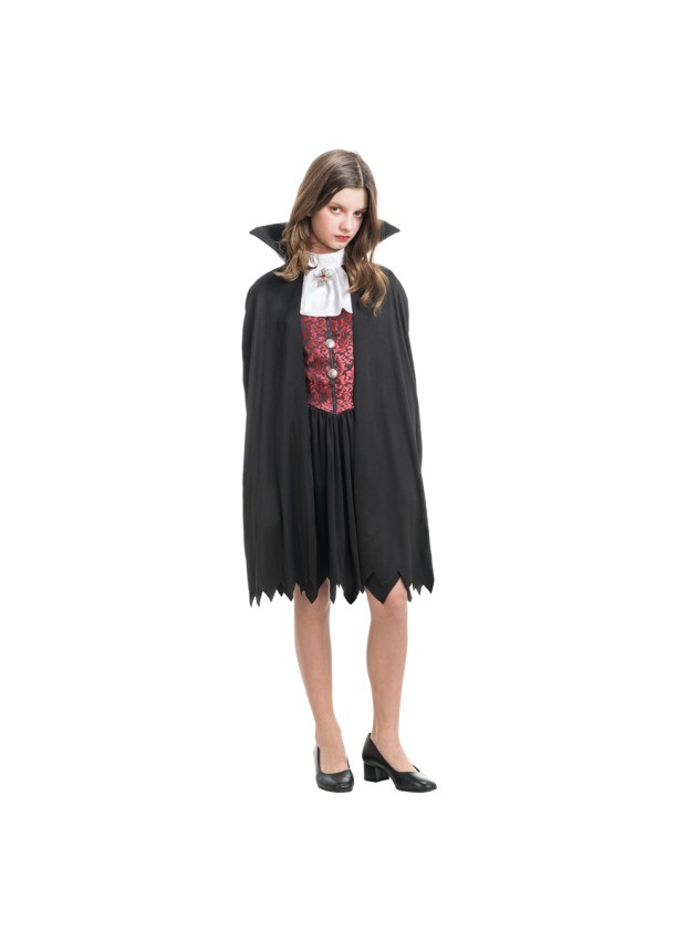 VAMPIRESSE THEODORA - ROBE AVEC CAPE 2 PIECES 128CM