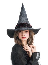 BURGUNDY LUCINDA WITCH WITH HAT 140CM
