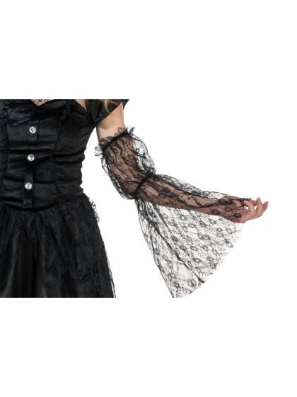 VAMPIRIN BELLA SPITZE SCHWARZ 2 TEILE S