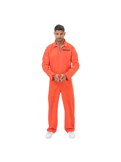 ORANGE CONVICT JUMPSUIT PARTY\'S OVER 180CM