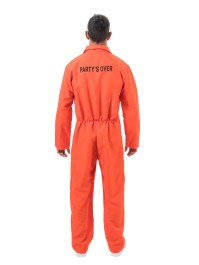 ORANGE CONVICT JUMPSUIT PARTY\'S OVER 180CM